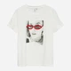 Футболка хлопковая женская Vero Moda 10341639 XL Snow White/Sunglasses (5715867520169) - изображение 5