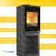 Стальная печь-камин на дровах KAWMET HARITA S15v L-Box Decor 5.7 кВт - изображение 4