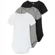 Боди (3 шт) Name it Classic colors, цвет серый, размер 50 (211.13183430.BLAC) - изображение 1