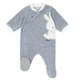 Велюровый комбинезон Chicco Moon Bunny, цвет серый, размер 62 (091.00509.091) - изображение 1