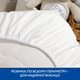 Простынь на резинке Piccolino Sweet Dreams, 70х100 см, поплин, цвет белый (202507.06.1) - изображение 3
