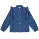 Рубашка джинсовая Molo Raphaella Mid Blue Wash, цвет синий, размер 110/116 (2W24C202.8074) - изображение 1