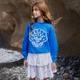 Свитшот Molo Marge Retro Blue, цвет голубой, размер 122 (2S24J217.8767) - изображение 3