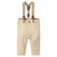 Штани Name it Arbor, колір бежевий, розмір 80 (251.13240585.PEYO) - зображення 1