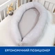 Кокон Piccolino, велюр-поплін, колір сірий (111701.01) - зображення 1