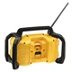 Зарядний пристрій-радіоприймач DeWALT DCR029 220 В акумулятори DeWALT XR вага 3.53 кг (DCR029) - зображення 4