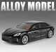 Колекційна металева модель автомобіля Porsche Panamera Coupe 2025 інерційна зі світлом і звуком, чорна 1:24 - зображення 3