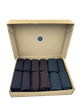 Набір чоловічих бавовняних шкарпеток Cool Socks Cotton Geometry Color Collection, високі з геометричним візерунком (12 пар) розмір 38-42 - изображение 1