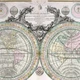 Постер Древняя карта Земли, Mappe-Monde Geo Spherique 1760, A2 41×60 см (id3036) - изображение 3