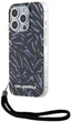 Etui Karl Lagerfeld Zebra With Cord do Apple iPhone 15 Pro Purple (3666339287436) - obraz 1