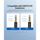 Звукова карта USB AUX jack, TRRS Metal (OMTP-CTIA) Vention сіра - изображение 3