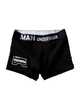 Мужские трусы боксеры хлопковые базовые, нижнее белье, Hype Boxers, (черный), L - изображение 1