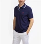 Чоловічі футболки-поло U.S. Polo Assn. Premium 100% Cotton у горошок (Dot Print) XXL темно-синя - зображення 1