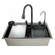 Мийка багатофункціональна Zerix ZH7546-SET-06 Micro Decor Graphite з вбудованим змішувачем з нержавіючої сталі (ZM5587) ( 18465 ) - изображение 2