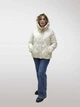 Стильная весенне- осенняя женская куртка с капюшоном Vivilona (Max Mara) 27128 Светло бежевый, M - изображение 2
