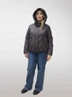 Стильная весенне- осенняя женская куртка с капюшоном Vivilona (Max Mara) 27128 Темный шоколад, 2XL - изображение 4