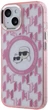 Панель Karl Lagerfeld IML Monogram Karl & Choupette Head MagSafe для Apple iPhone 15 Pink (3666339285029) - зображення 2