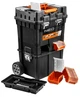 Ящик для инструментов на колесах Neo Tools 84-115 пластик 70.5х40x40 см Черный/Оранжевый - изображение 1