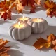 Подсвечник декоративный в виде тыквы-Pumpkin Light | стильный осенний декор для дома - изображение 8