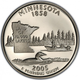 Монета 25 центів (квотер) США 2005 D UNC "Штати і території - Міннесота. Minnesota - изображение 1