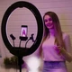 Лампа RGB 56см 2 USB черный для блогеров и фотографов с пультом управления SMD светодиоды - изображение 8