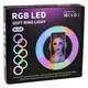 Лампа RGB 20 см USB ABS пластиковий утримувач для смартфона для фото та відео MJ20 чорний - зображення 2