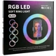Лампа RGB 33 см USB пластик для фото и видео съемки MJ33 черная - изображение 2