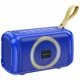 Портативная колонка Borofone BR17 5Вт Bluetooth 5.1 FM-приемник USB с картой памяти Синий пластиковый 90х140х70 мм - изображение 1