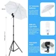 Комплект фотостудия Puluz PKT3112 4 штатива 2 софтбокса 4 лампы 5500K черный - изображение 6