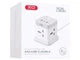 Подовжувач мережі 2500 Вт 2 м 4AC 3 USB Type-C білий XO WL20 - зображення 8