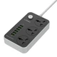 Сетевой удлинитель LDNIO SC3604 3 розетки 6 USB 3.4A 2 м черный огнестойкий поликарбонат - изображение 4