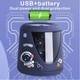 Точилка для карандашей с контейнером для стружки электрическая USB или от батареек Синий (28593) - изображение 9