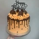 Набір топерів для декору на торт CHI Happy Birthday блискучий чорний 10 шт (202294) - зображення 2