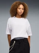 Футболка хлопковая оверсайз женская Puma Her Oversized Tee 69188302 S White (4069161879296) - изображение 1