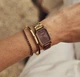 Жіночий браслет Burker Ava Gold Burgundy - зображення 3