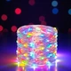 Гирлянда роса внутренняя линейная с пультом 40м 400LED USB LU988multi Мультиколор - изображение 2