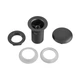 Донний клапан для раковини Zerix BV-02 BLACK 1 1/4'' без переливу автоматичний СLICK-СLACK (Колір чорний) (ZX6018) - изображение 8