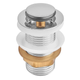 Донный клапан для раковины Zerix BV-06 1 1/4'' без перелива автоматический СLICK-СLACK (Цвет хром) (ZX6023) - изображение 5