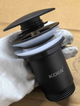 Донний клапан для раковини Koer PW-07-05 1 1/4'' з переливом автоматичний СLICK-СLACK (Колір чорн) (KR5785) - изображение 15