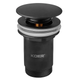 Донный клапан для раковины Koer PW-08-05 1 1/4'' без перелива автоматический Сlick-Сlack черный KR5789 - изображение 1