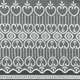 Ткань тюль вышивка Аморет молочный с блеском (фестон) (18г/м.кв280см пог.м) 175673 - изображение 4