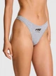 Жіночі трусики Victoria's Secret (297132879966) Cotton High-Leg Thong XXL сірі - зображення 1
