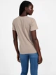 Жіноча футболка Guess (7620837164800) Halie Crewneck Rhinestone S бежева - зображення 4