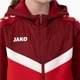 Олимпийка (мастерка) с капюшоном детская Jako ICONIC красно-бело-бордовая 158-164 см 6824-103 - изображение 7
