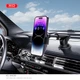 Тримач телефону автомобільний XO з бездротовою зарядкою WX036 Automatic Arm Clamp Type Wireless чорний - изображение 5