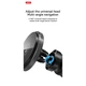 Автомобільний тримач XO з бездротовою зарядкою CX015 15W Magnetic Car Air Outlet Wireless чорний - зображення 5
