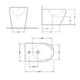 Биде напольное Qtap Robin 560x355x410 White QT13441381W - изображение 2
