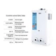 Газова колонка димохідна Thermo Alliance JSD20-10GE 10 л скляна панель White - зображення 4