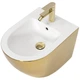 Подвесное биде REA CARLO MINI GOLD WHITE - изображение 4
