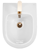 Подвесное биде REA CARLO MINI WHITE GOLD EDGE белый - изображение 3